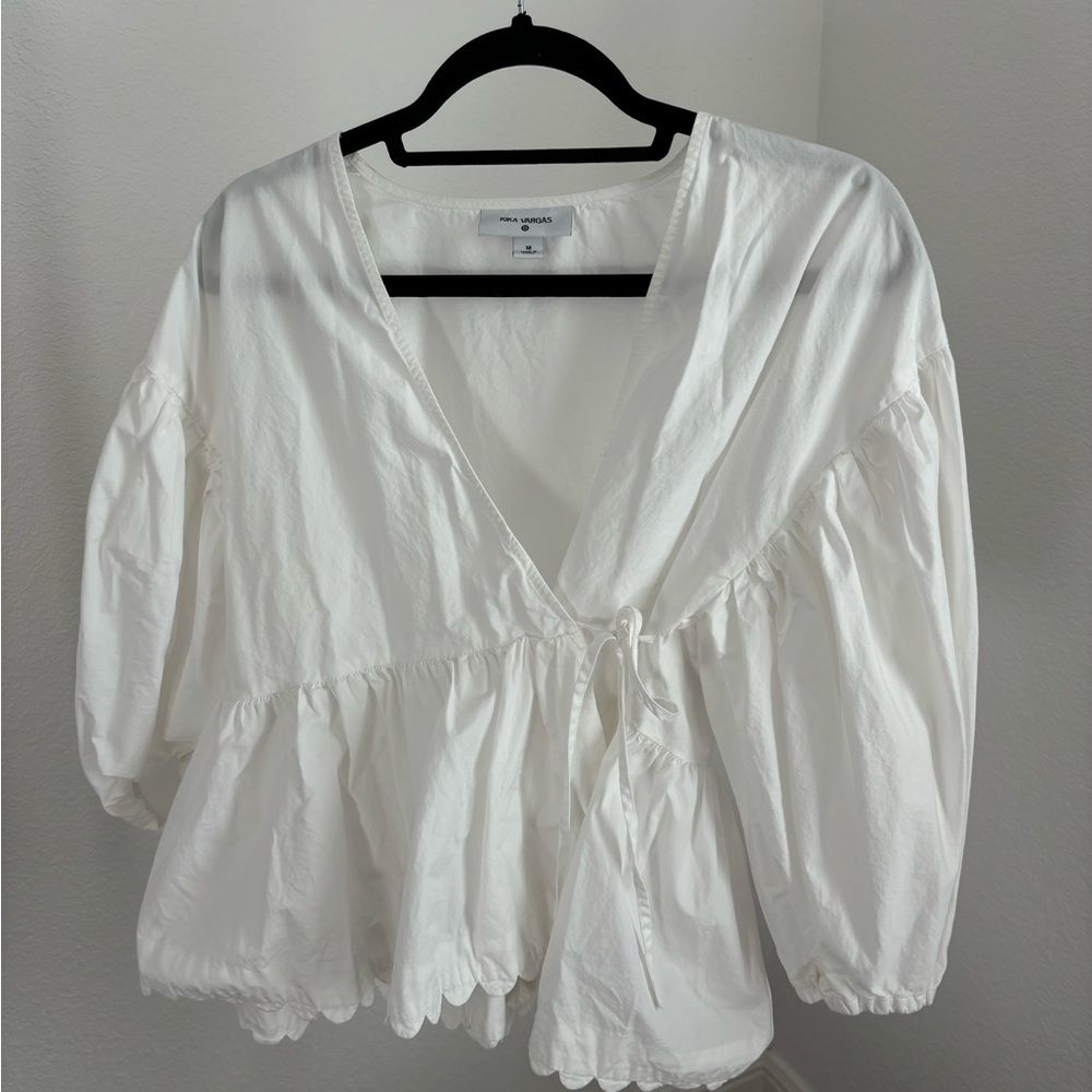 Kika Vargas Scallop Top